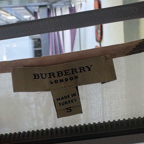 Burberry Small White V-Neck Tunic Dress swim coverup - Picture 2 of 4